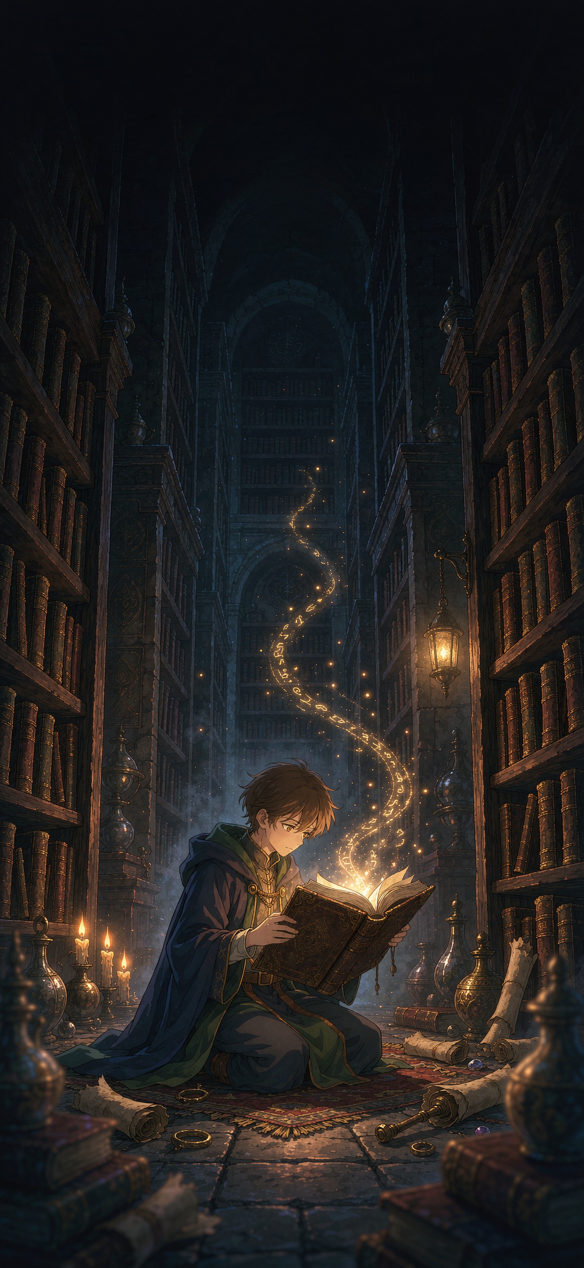 魔法书库 · 1179×2556 动漫壁纸
