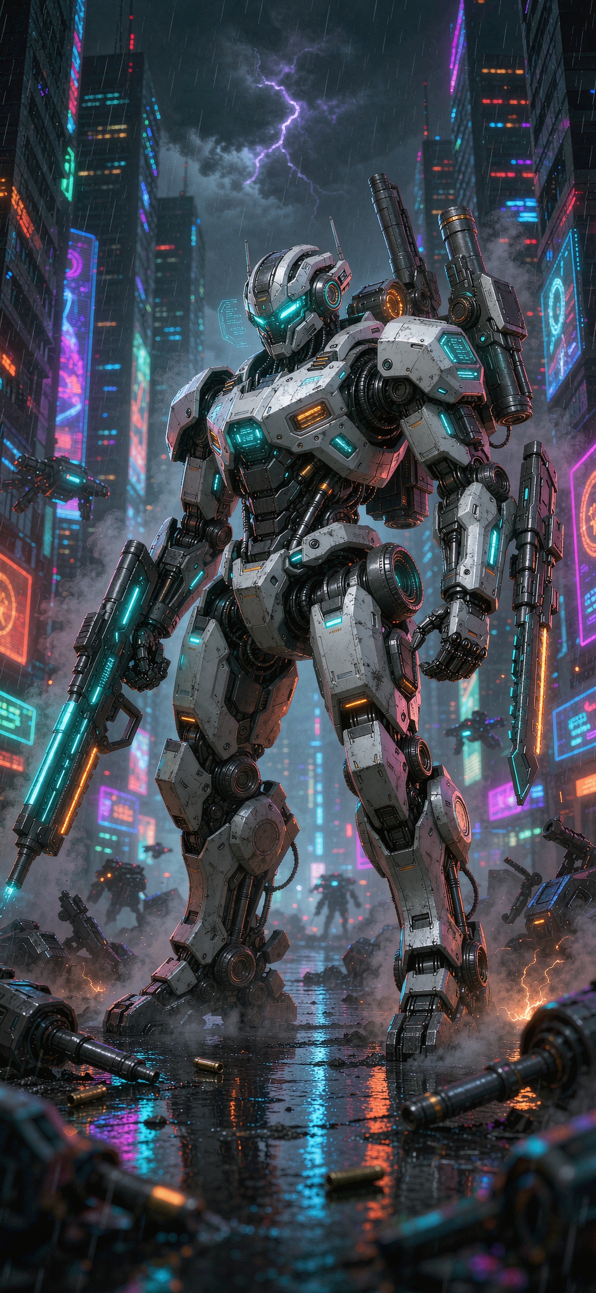 机甲战神 · 1179×2556 赛博朋克壁纸