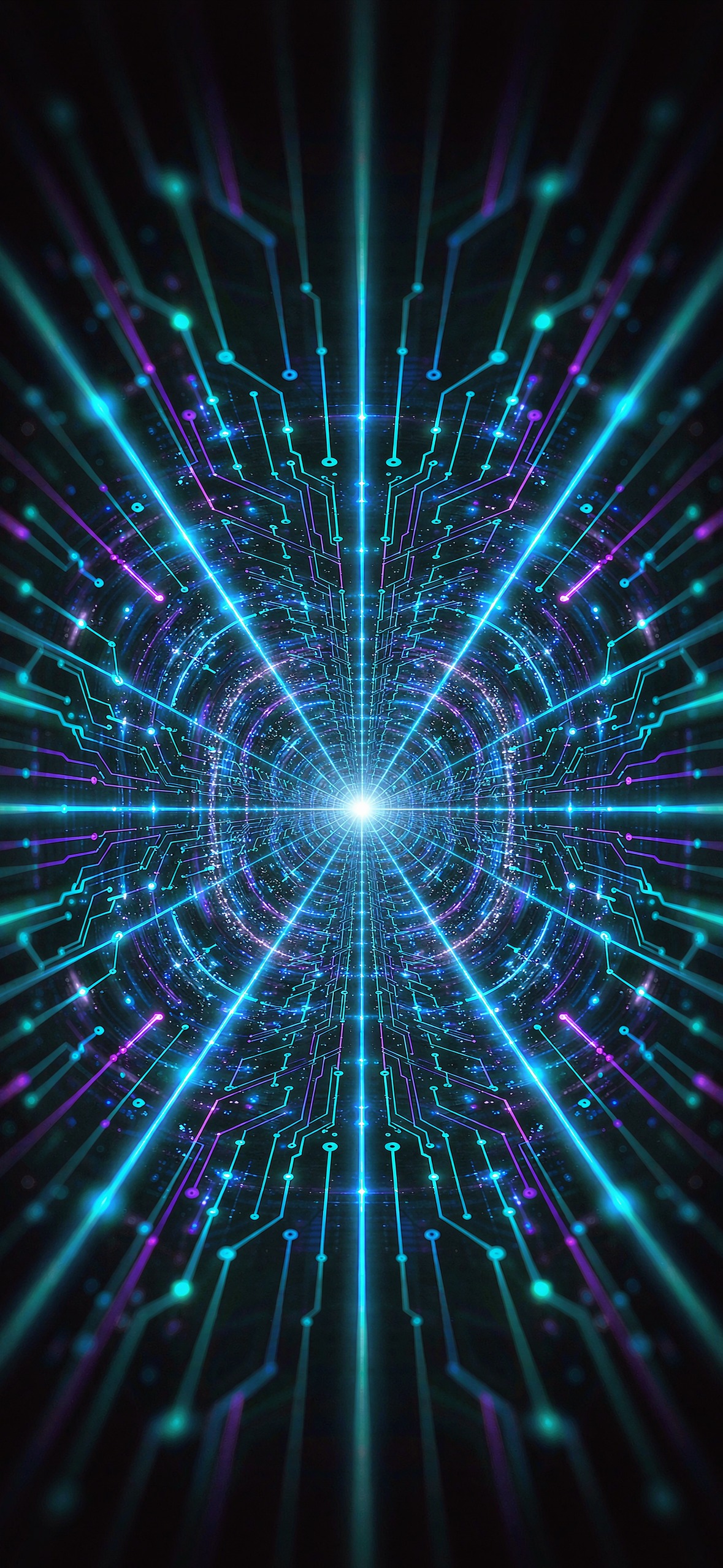 数据银河 · 1179×2556 赛博朋克壁纸