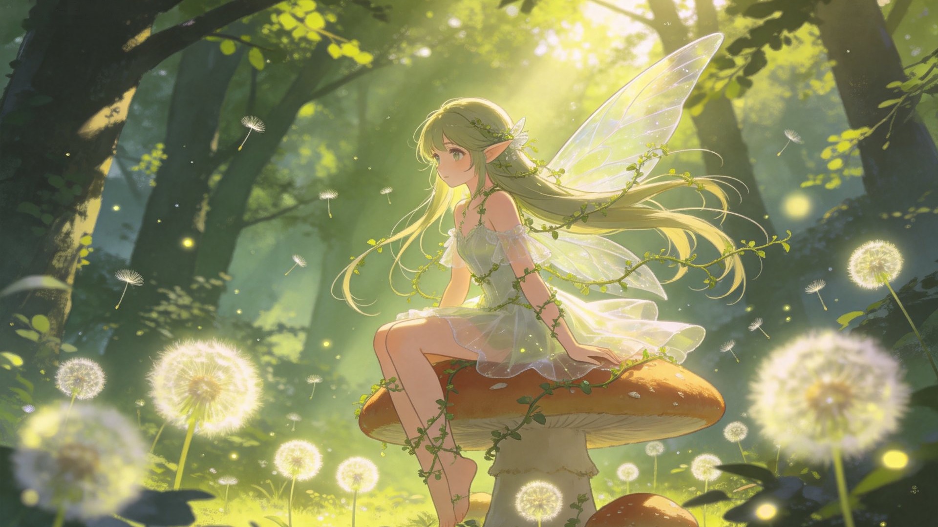 蒲公英精灵 · 1920×1080 高清壁纸
