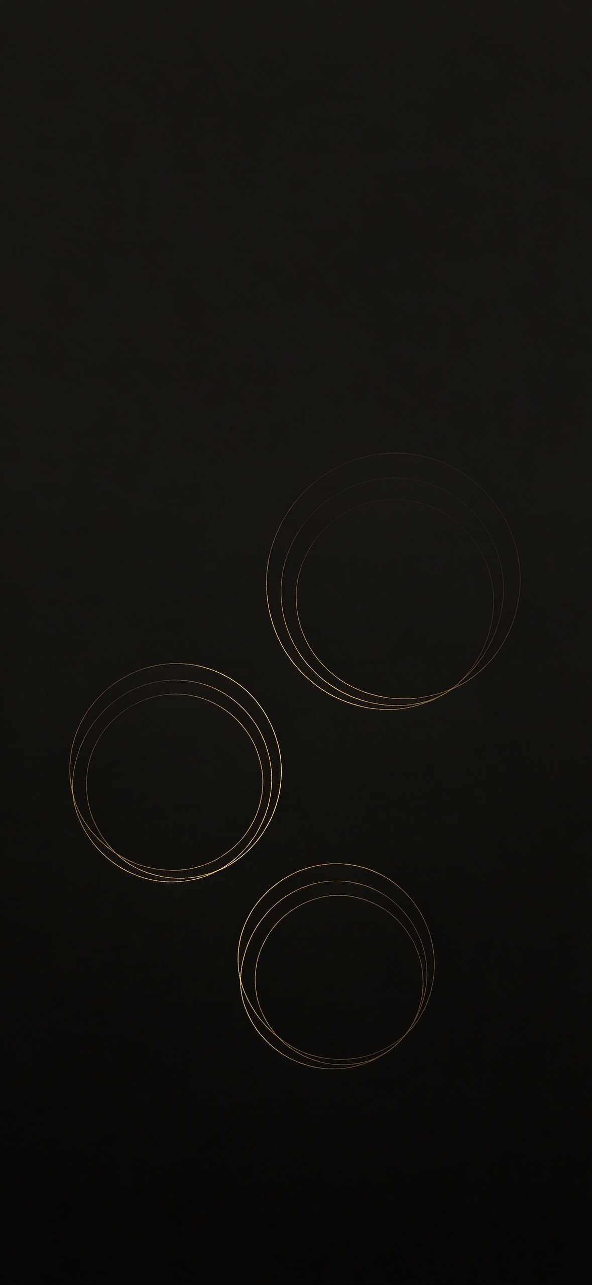 同心圆弧 · 1179×2556 极简壁纸