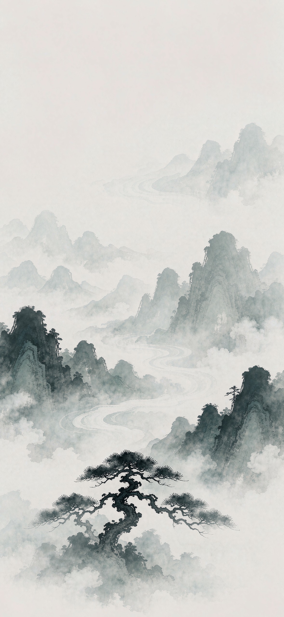 云海远岫 · 1179×2556 风景壁纸