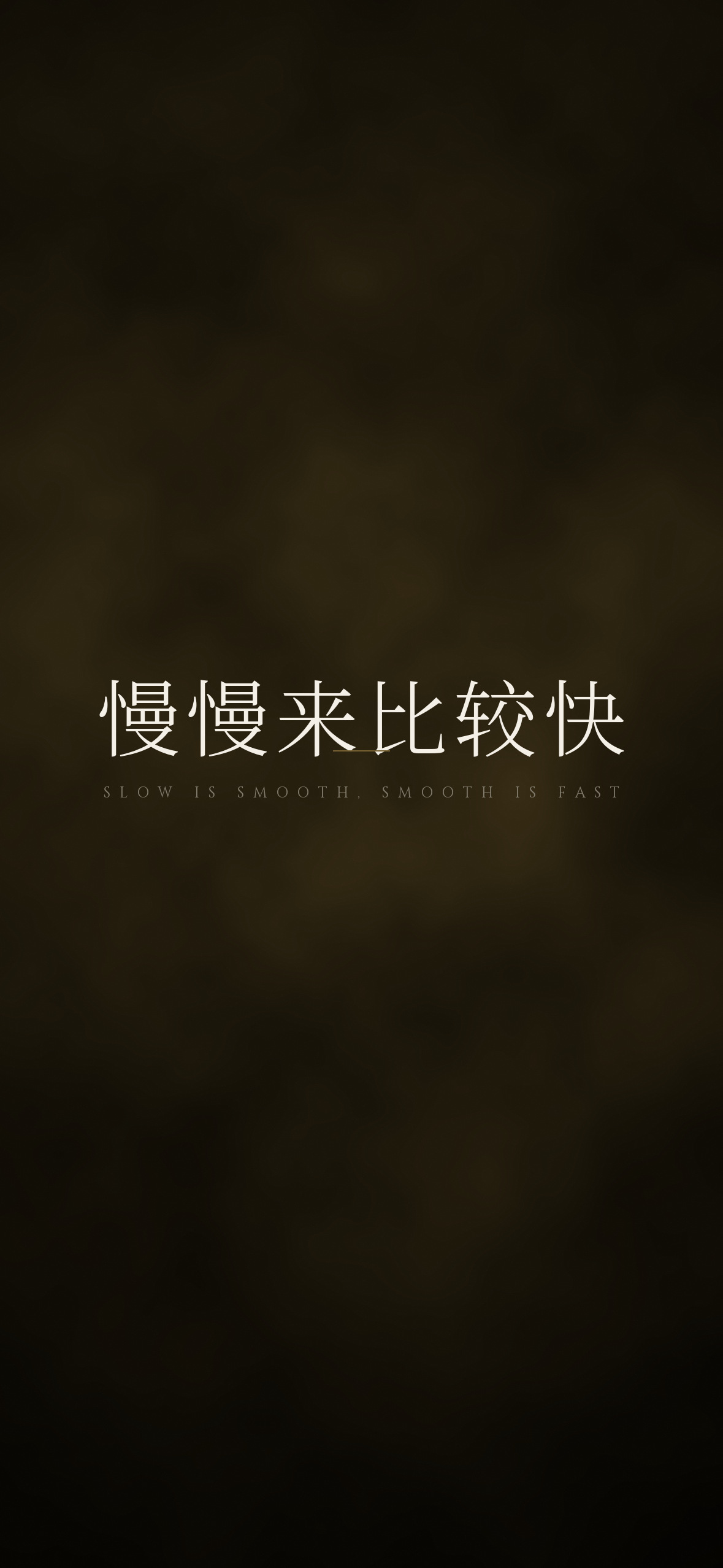 慢慢来比较快 · 1179×2556 暗黑壁纸